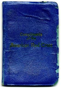 The address book ("Compliments of the American Red Cross") that was among Babe's personal effects. This is likely not the one he asked to have sent.