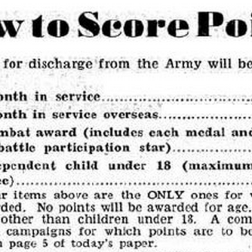 Advanced Service Rating Score guidelines, reportedly published in Stars & Stripes.